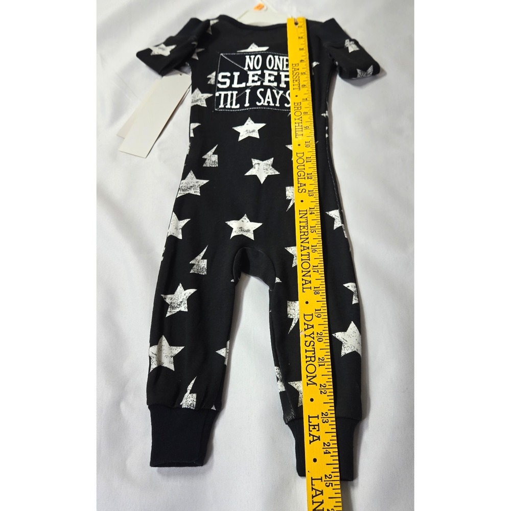 Candlesticks 1 Pc No one sleeps till I say so Snug Fitting Pajamas Sz 12M - Picture 8 of 12